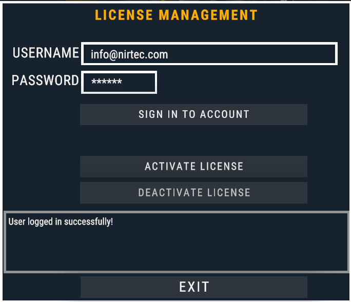 Server License login