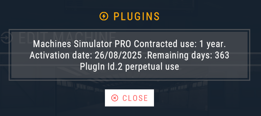Plugins info