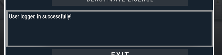 Success login