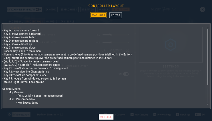 Controller Layout