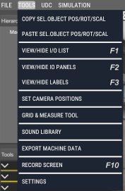 Tool Menu