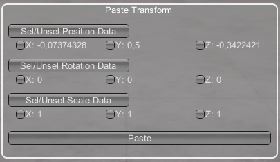Paste Options