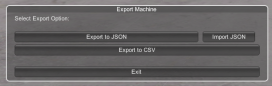 Export Machine Data