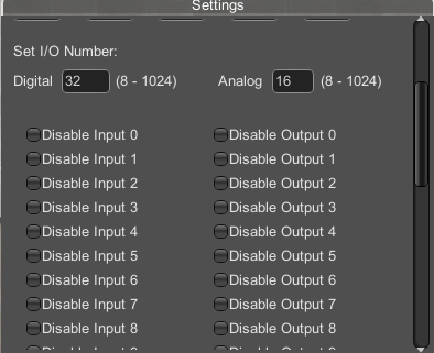 Settings Menu
