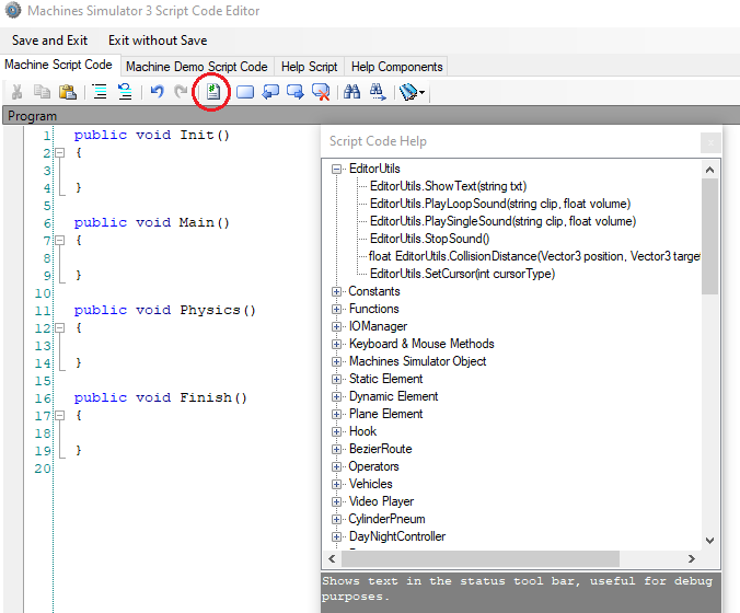 Help Syntax Window