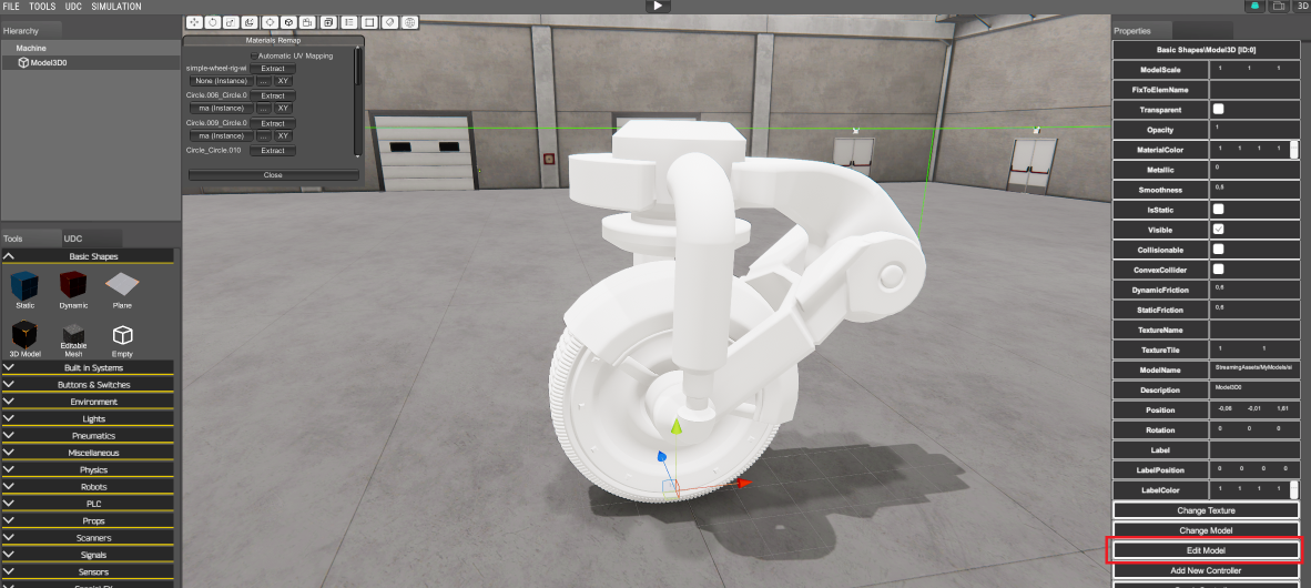 Edit Model Button