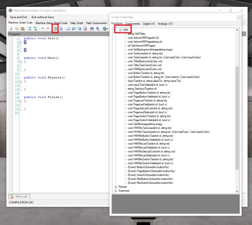 HMI Script Code