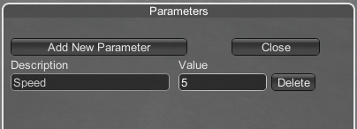 Edit Parameters Window