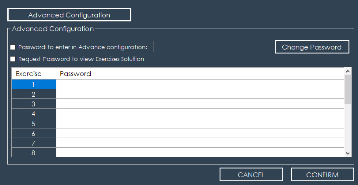 Advance Configuration
