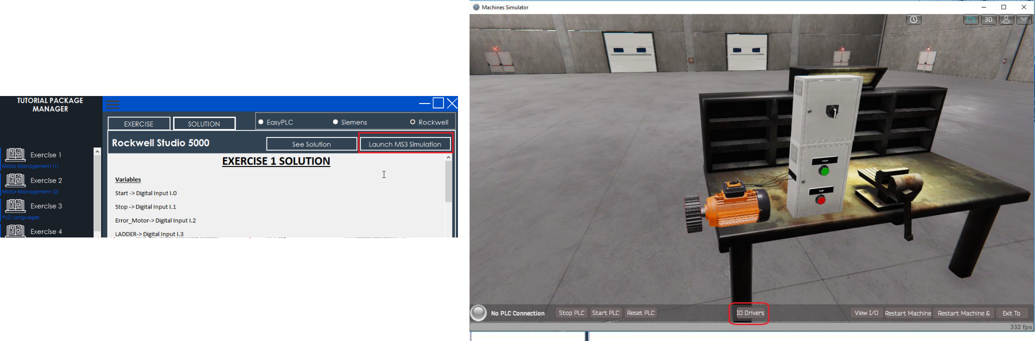 Studio 5000 Machines Simulator Launch