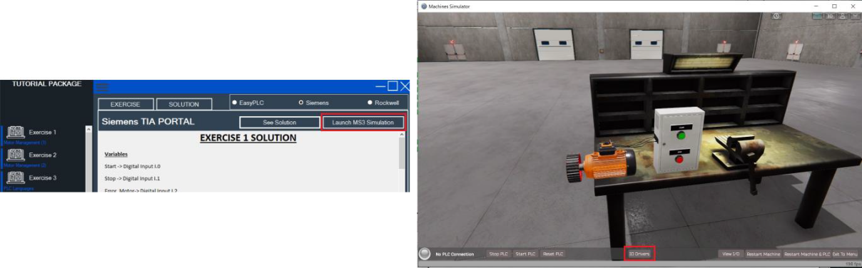 TIA Portal Simulation Launch