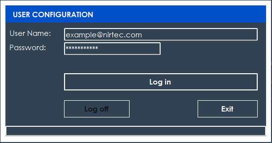 User Configuration