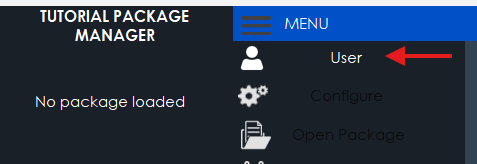 User Menu